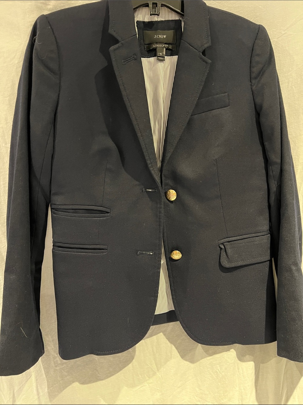 J. Crew Navy Blazer with Gold Buttons